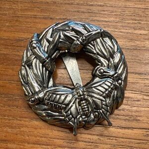 John Hardy Silver Clip with Butterfly Design